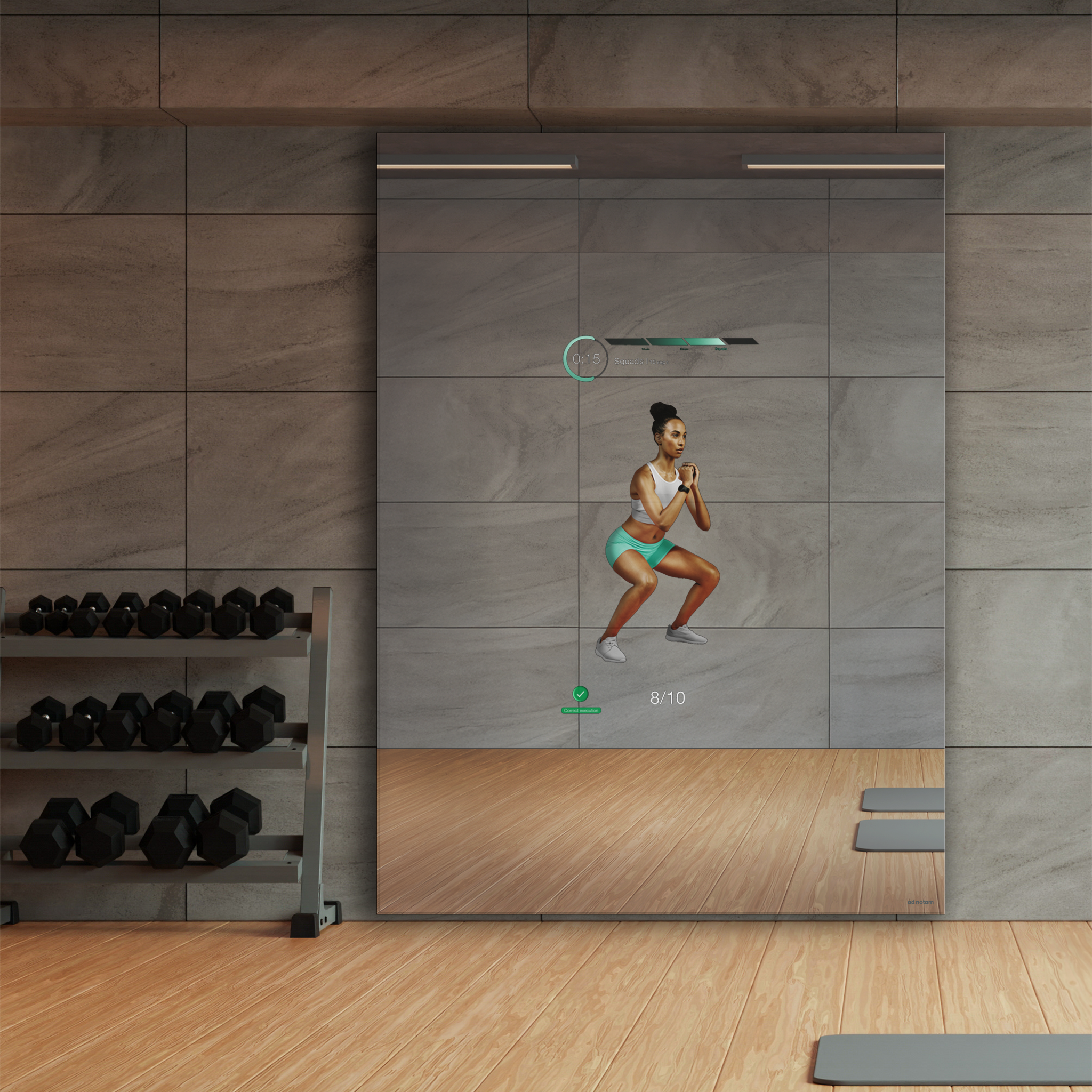 KI Interaktiver Fitness Spiegel